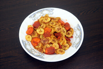 Homemade Banana Chips is a Delicious Snack Infused with the Sweet Essence of Tropical Bananas, Perfect for Moments of Pure Snacking Bliss and Culinary Exploration