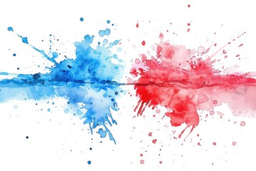 Colorful paint splatters for creative projects