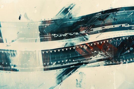 Image of a person on a film strip, perfect for movie industry projects