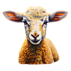 Cute brown lamb