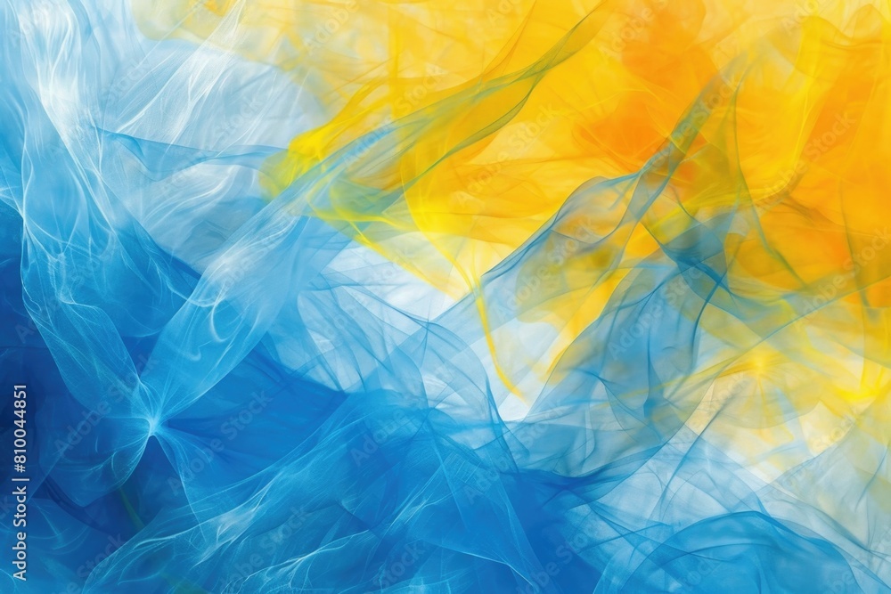 Poster close up of a blue and yellow abstract background. suitable for design projects