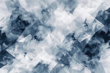 Obraz premium Abstract blue and white squares background, suitable for modern designs