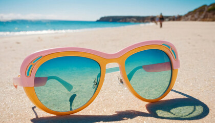 sunglasses, summer, the beach