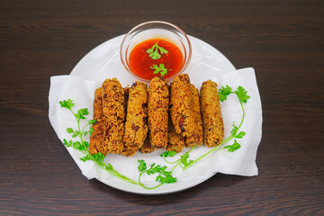 Indulge in Shrimp-Stuffed Potato Fingers, a Delicious Fusion of Seafood and Creamy Potatoes, Perfect for Savory Snacking