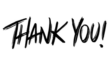 Thank You Phrase. Thanks Spray grunge font vector. Calligraphy script. Expressive Graffiti artistic Hand written typeface. Thanksgiving day.