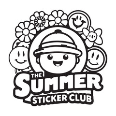 Vector summer sticker