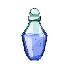 vial potion bottle cartoon. alchemy love, poison halloween, alchemist jar vial potion bottle sign. isolated symbol vector illustration
