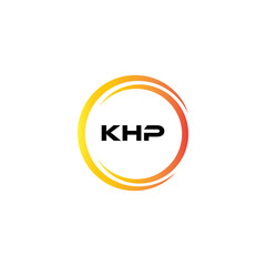 KHP et ,KHP logo. K H P design. White KHP letter. KHP, K H P letter logo design. Initial letter KHP letter logo set, linked circle uppercase monogram logo. K H P letter logo vector design.	