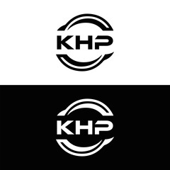 KHP et ,KHP logo. K H P design. White KHP letter. KHP, K H P letter logo design. Initial letter KHP letter logo set, linked circle uppercase monogram logo. K H P letter logo vector design.	