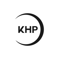 KHP et ,KHP logo. K H P design. White KHP letter. KHP, K H P letter logo design. Initial letter KHP letter logo set, linked circle uppercase monogram logo. K H P letter logo vector design.	