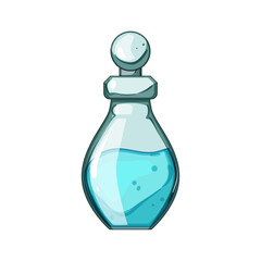 alchemist potion bottle cartoon. jar game, flask apothecary, elixir witch alchemist potion bottle sign. isolated symbol vector illustration
