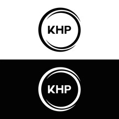 KHP et ,KHP logo. K H P design. White KHP letter. KHP, K H P letter logo design. Initial letter KHP letter logo set, linked circle uppercase monogram logo. K H P letter logo vector design.	