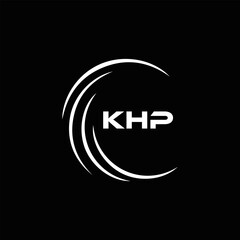 KHP et ,KHP logo. K H P design. White KHP letter. KHP, K H P letter logo design. Initial letter KHP letter logo set, linked circle uppercase monogram logo. K H P letter logo vector design.	