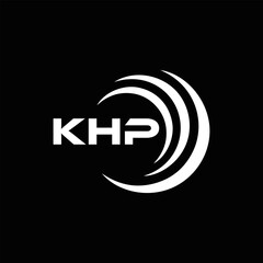 KHP et ,KHP logo. K H P design. White KHP letter. KHP, K H P letter logo design. Initial letter KHP letter logo set, linked circle uppercase monogram logo. K H P letter logo vector design.	