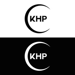 KHP et ,KHP logo. K H P design. White KHP letter. KHP, K H P letter logo design. Initial letter KHP letter logo set, linked circle uppercase monogram logo. K H P letter logo vector design.	