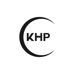 KHP et ,KHP logo. K H P design. White KHP letter. KHP, K H P letter logo design. Initial letter KHP letter logo set, linked circle uppercase monogram logo. K H P letter logo vector design.	
