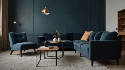 living room interior generative AI