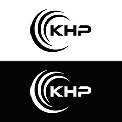 KHP et ,KHP logo. K H P design. White KHP letter. KHP, K H P letter logo design. Initial letter KHP letter logo set, linked circle uppercase monogram logo. K H P letter logo vector design.	