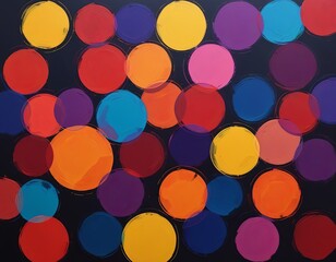 Abstract colorful dots background