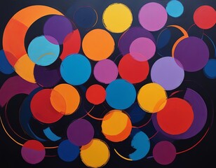 Abstract colorful dots background
