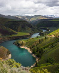 South Fork Boise River Idaho and Mountain Range © Akeem Jones