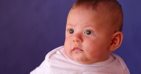 Portrait of baby infant face