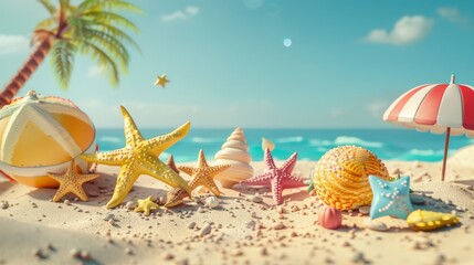 Summer Vacation Fun Holiday Relaxation Break Concept. Summer day background concept. copy space