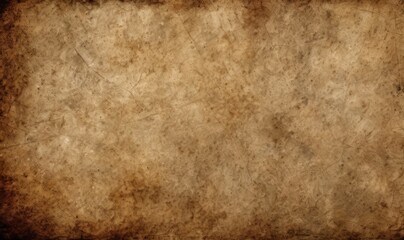 Fototapeta premium Old brown paper Vintage texture background with stains