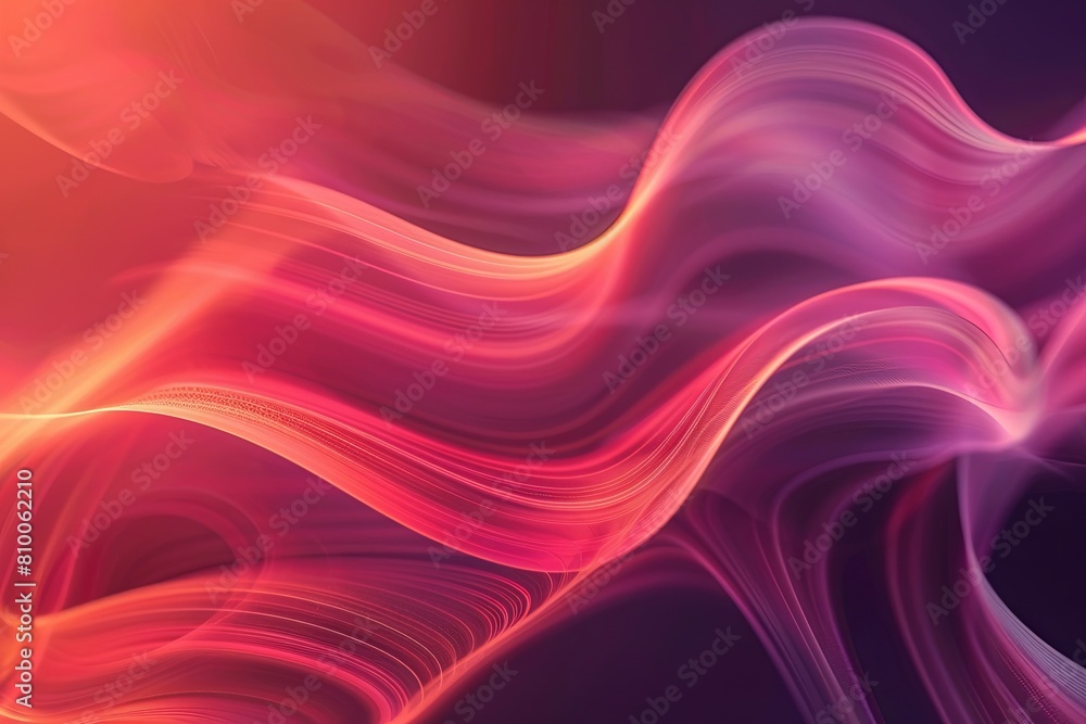 Poster stylish minimalistic modern light rotating background, abstract gradient smooth liquid wavy line mot
