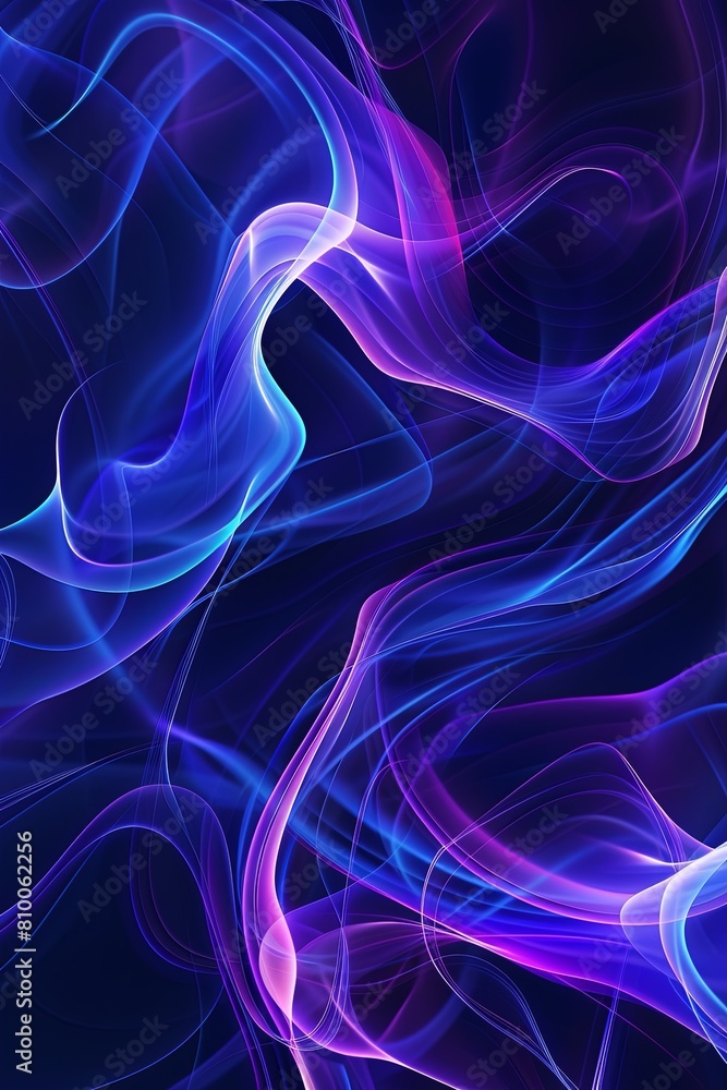 Poster stylish minimalistic modern light rotating background, abstract gradient smooth liquid wavy line mot