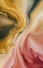 Obraz premium A mesmerizing alcohol ink painting that captures the essence of the cosmos