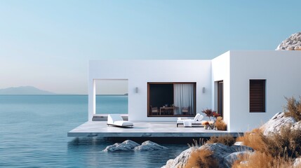 beautiful villa seaside in Greece 