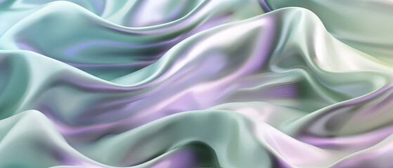 Obraz premium Modern rainbow liquid color flow colorful poster , Wave Liquid shape in black color background ,Hologram colors liquid background. Translucent gradient neon holographic backdrop shimmer print