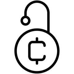 Cryptocurrency Coins Outline Icon Pack