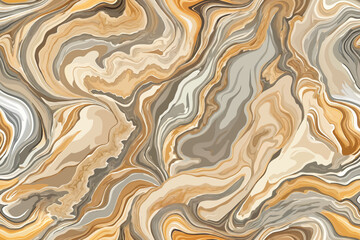 Marble texture background. Vector illustration. Brown and beige colors.