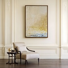 Graceful luxury: Serenely sophisticated living room ambiance