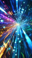 Obraz premium Speed of light abstract background