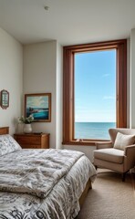 Relaxing Seaside Bedroom with Ocean View