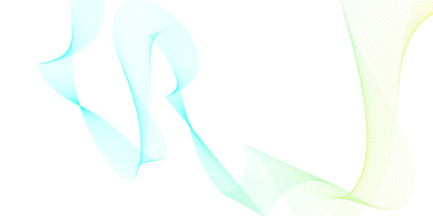 Abstract backdrop with colorful wave gradient lines on white background. Modern technology background, wave design. Vector illustration.