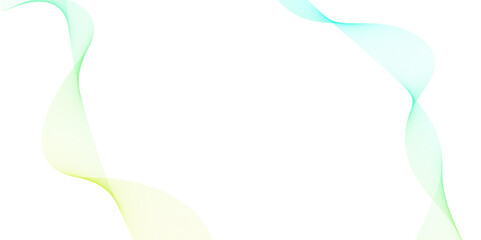 Abstract backdrop with colorful wave gradient lines on white background. Modern technology background, wave design. Vector illustration.