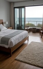 Relaxing Seaside Bedroom with Ocean View