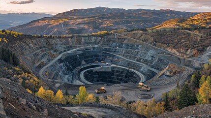 Panoramic Vista of the Gold Mine