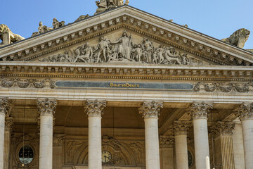 Obraz premium Belgium.Brussels.04.04.2024.Architectural monument in Belgium 