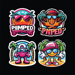 summer vacation or beach t-shirt design