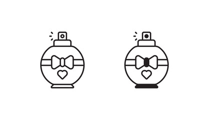 Perfume  icon design with white background stock illustration