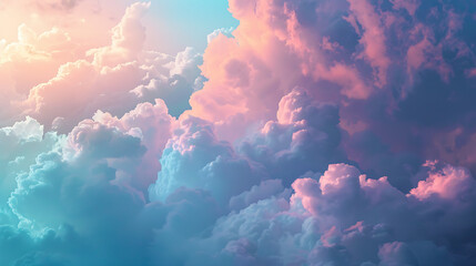 clouds in the sky with colours