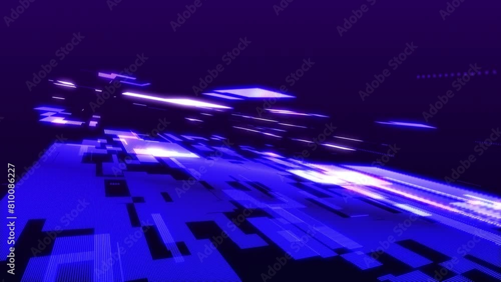 Poster futuristic high-tech animation. concept of data transmission in cyberspace. scientific and technical
