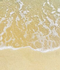 tropical beach and summer day., Sunscreen bottle on the beach.