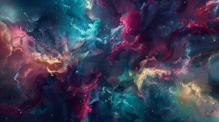 A symphony of chaos and harmony, where discordant elements find unity in their disarray.