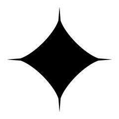 Shape, adesivo detalhe futurístico em forma de estrela. Forma estrelada. Cor preta. Símbolo geométrico.